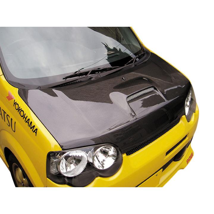 DーSPORT D-SPORT 軽量エアロボンネット 未塗装品 ムーブカスタムRS