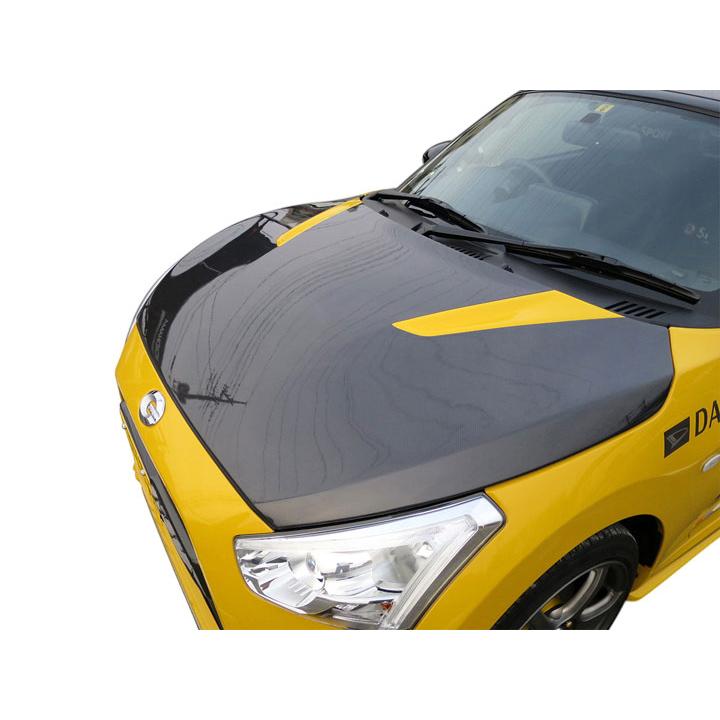 DーSPORT D-SPORT エアロボンネット カーボン ブラックマイカ
