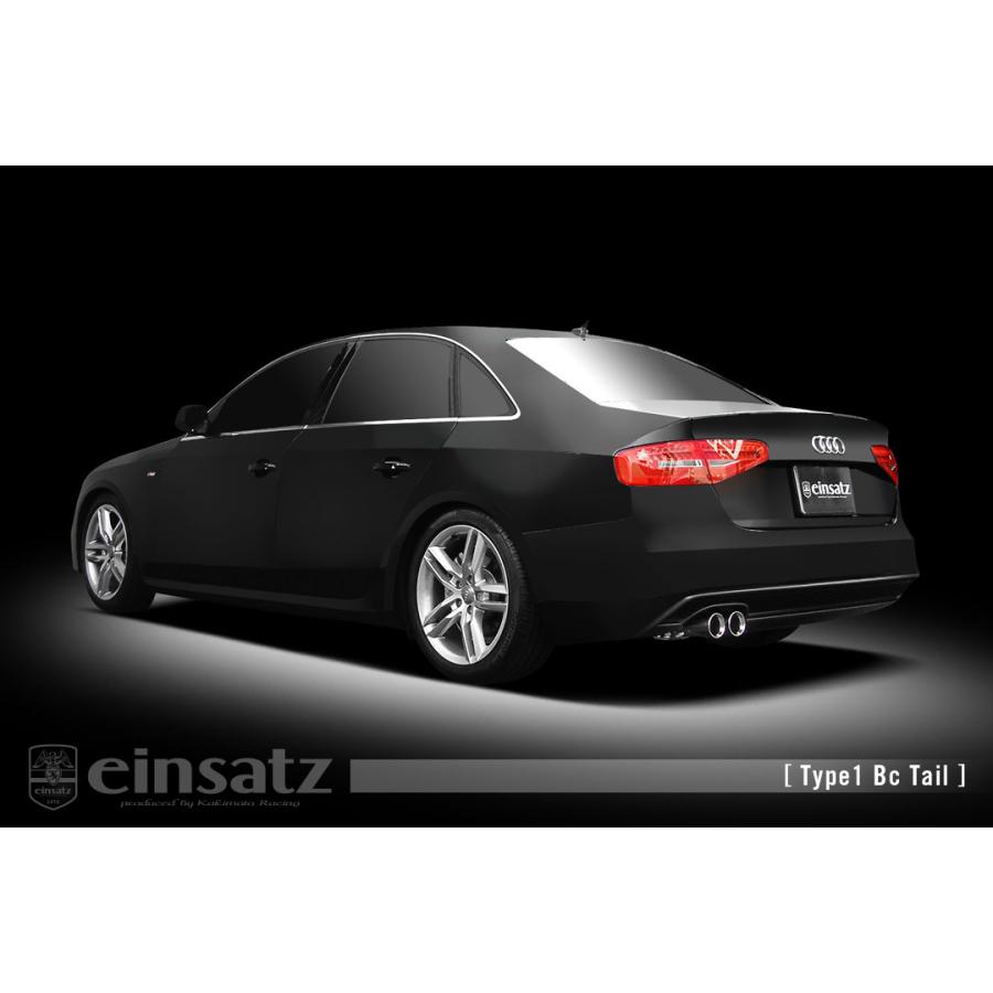einsatz マフラー s-622 Type1 ブラッククローム AUDI A4 ABA-8KCDNF