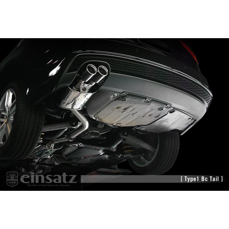 einsatz マフラー s-622 Type1 ブラッククローム AUDI A4 ABA-8KCDNF
