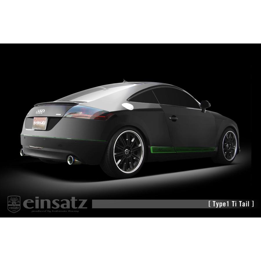 einsatz マフラー s-622 Type1 ブラッククローム AUDI TT クーペ ABA