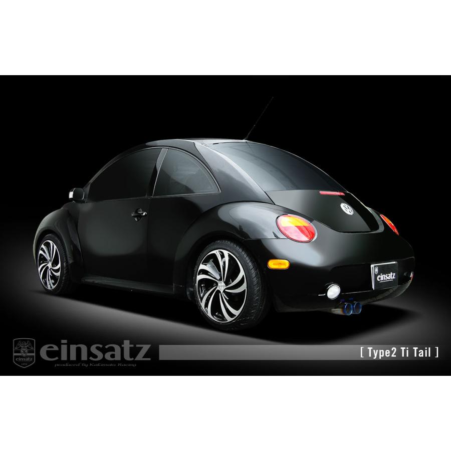 einsatz マフラー s-622 Type2 チタンフェイス ニュービートル GH