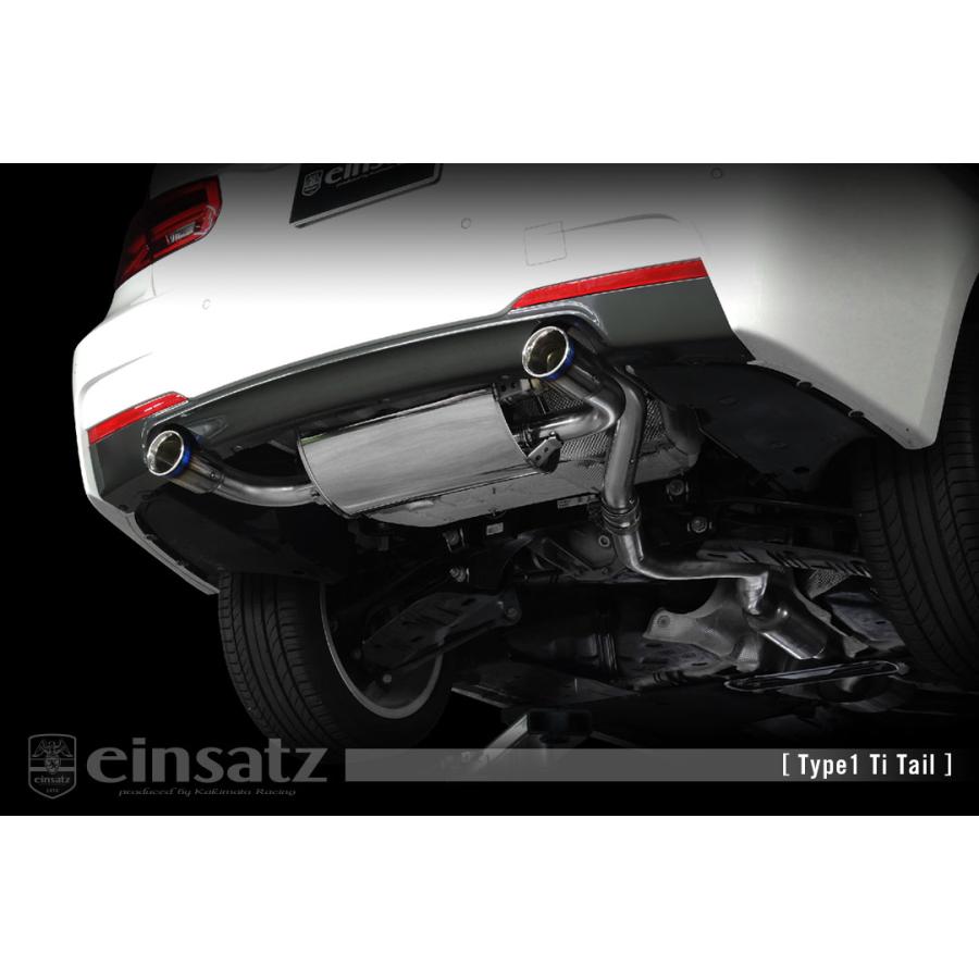 einsatz マフラー s-622 Type1 ブラッククローム BMW 3シリーズ セダン(F30) 8A20 B48B20A FR 15/9〜19/3 8AT [320i Mスポーツ] 北海道・離島は要確認の画像