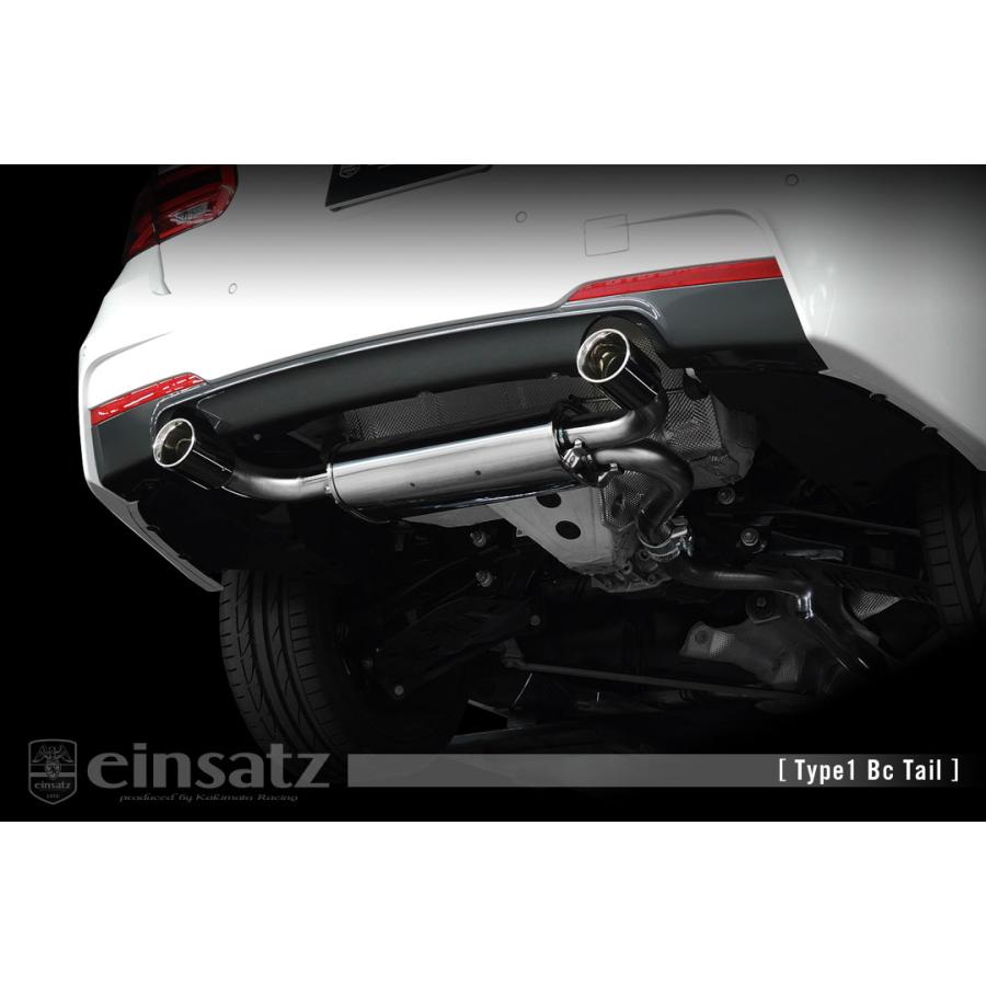 einsatz マフラー s-622 Type1 ブラッククローム BMW 3シリーズ F31 8C20 B47D20A FR 16/5〜19/11 8AT [320d ツーリング Mスポーツ] 北海道・離島は要確認の画像