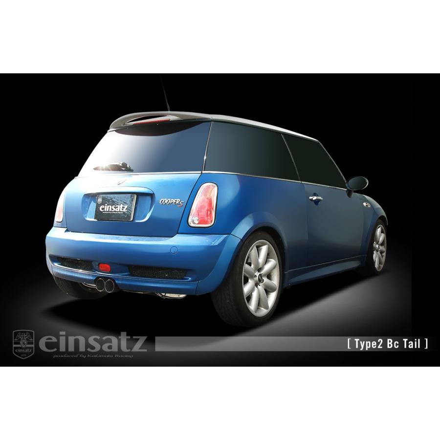 einsatz マフラー s-622 Type2 チタンフェイス BMW MINI 3ドア(R53) GH-RE16 W11B16A FF 04/9〜07/2 6MT [クーパーS] 個人宅不可 北海道・離島は要確認の画像