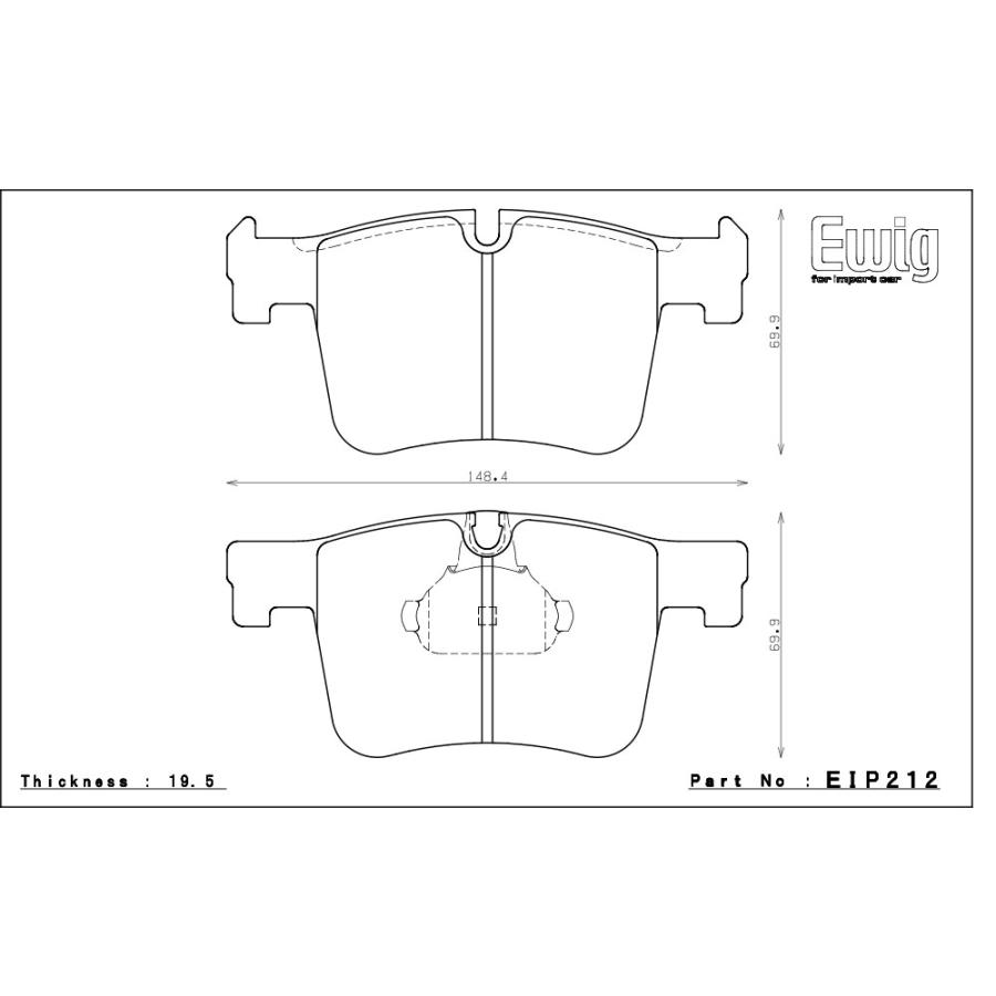 エンドレス ブレーキパッド Ewig SSM PLUS フロント BMW F30 328i Mスポーツ 3A20 12/9〜｜auto-craft｜02