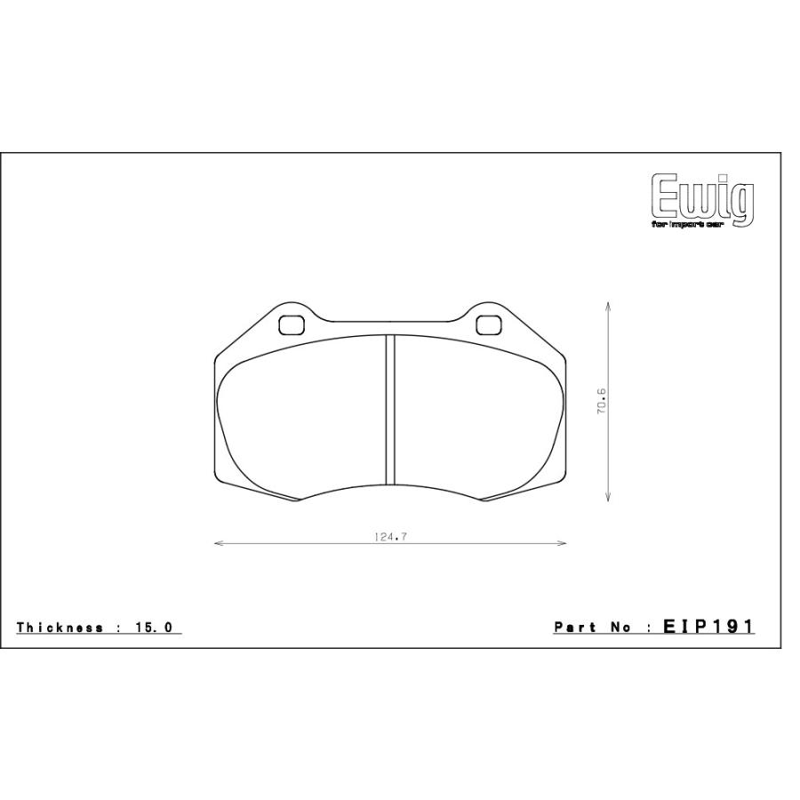 エンドレス ブレーキパッド Ewig CC-Rg フロント フィアット 500 アバルト595Cフィフスアニバーサリー 312142 13/10〜 brembo｜auto-craft｜02