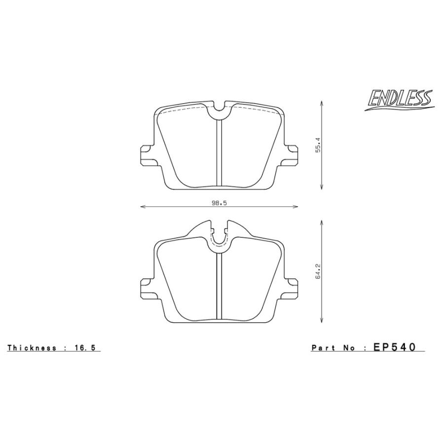 ENDLESS（エンドレス） ブレーキパッド MX72 1台分前後セット スープラ