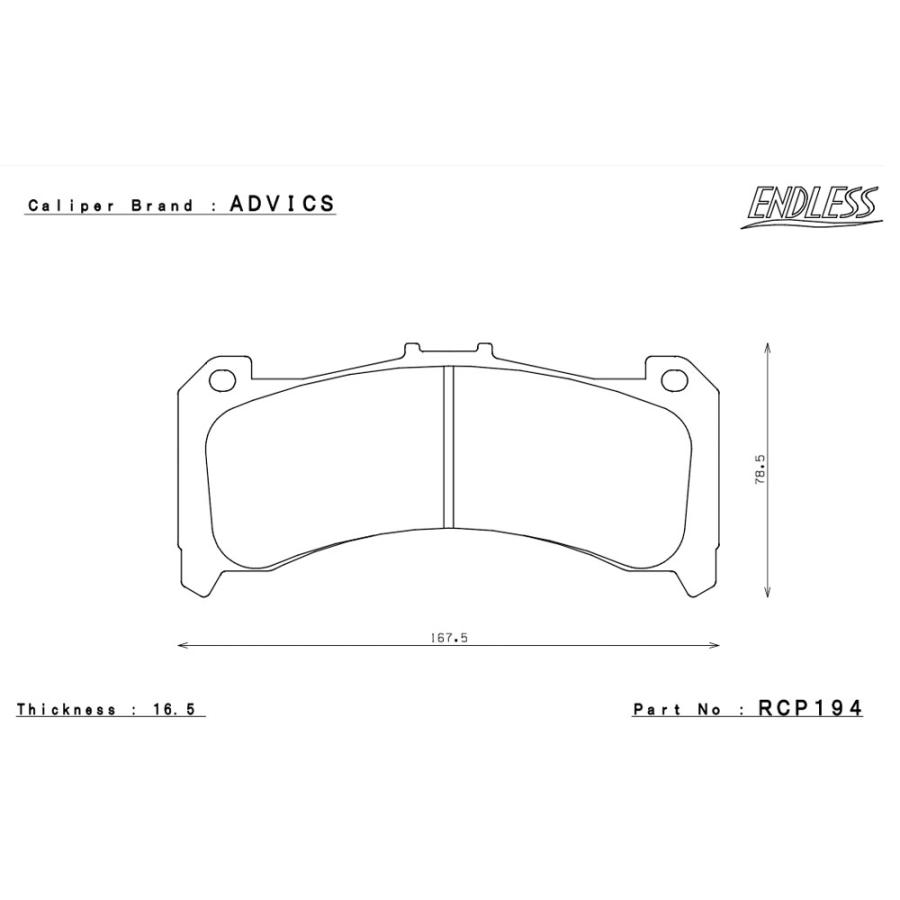ENDLESS MX72 zn6 86用 ENDLESS 【ENDLESS/エンドレス】 ブレーキパッド MX72 1台分 86