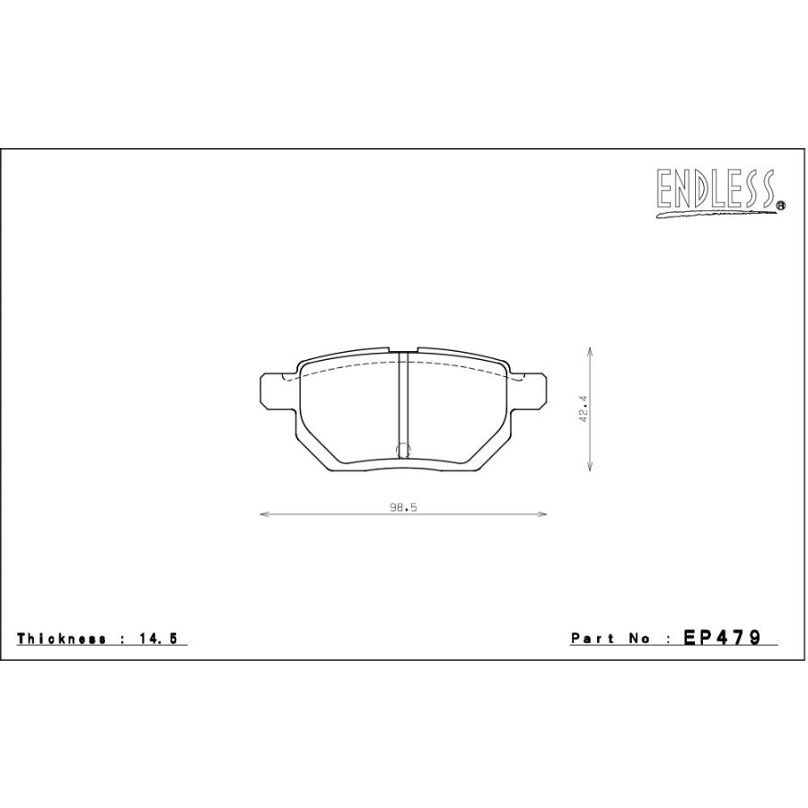 ENDLESS エンドレス ブレーキパッド CC35 type-E (N84M) リア用 レクサス CT200h ZWA10 H23.1〜R4.11 EP479CC35_1