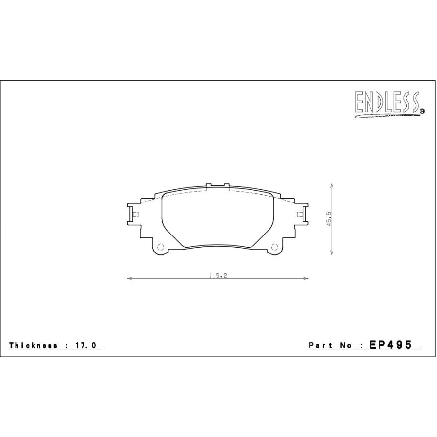 ENDLESS エンドレス ブレーキパッド SSMプラス リア用 レクサス GS350 