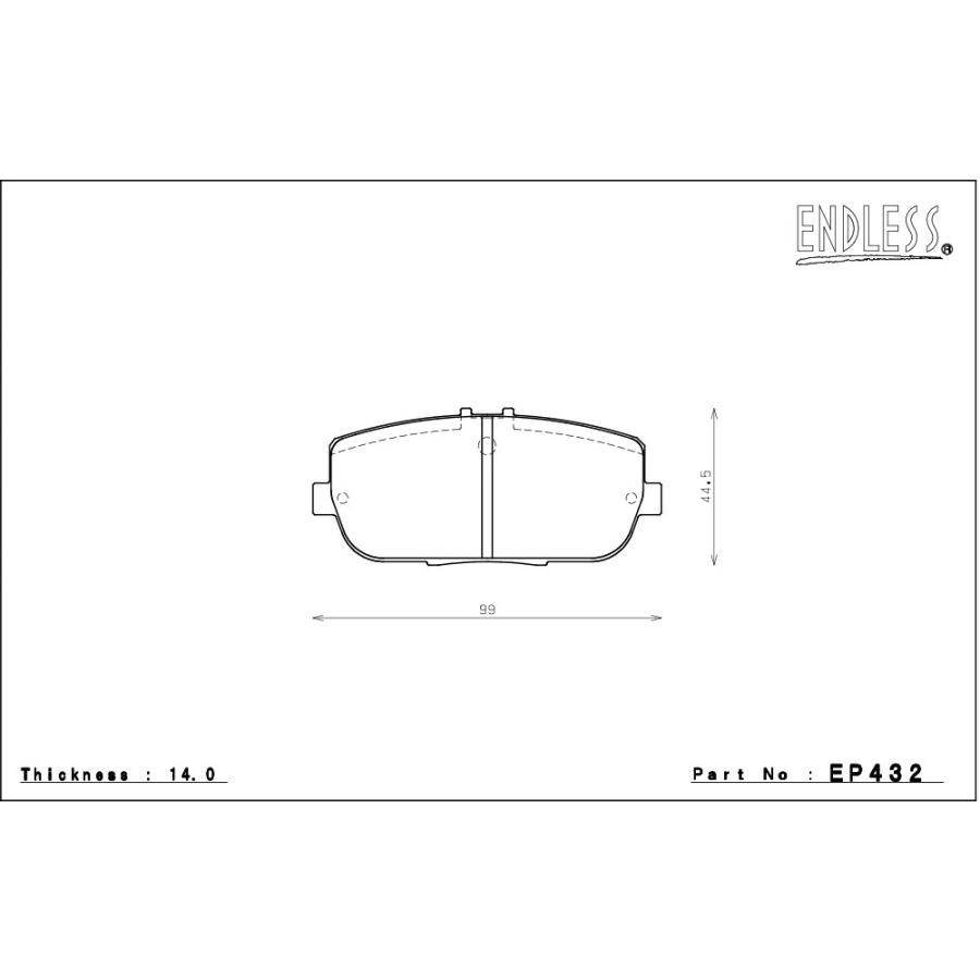ENDLESS（エンドレス） ブレーキパッド MX72プラス リア用