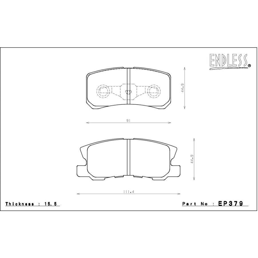 ENDLESS（エンドレス） ブレーキパッド MX72 リア用 ギャラン