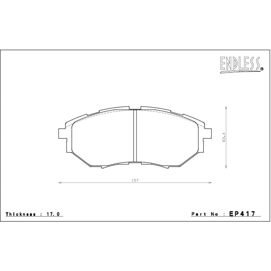 ENDLESS エンドレス ブレーキパッド SR01 フロント用 レガシィB4 BM9 