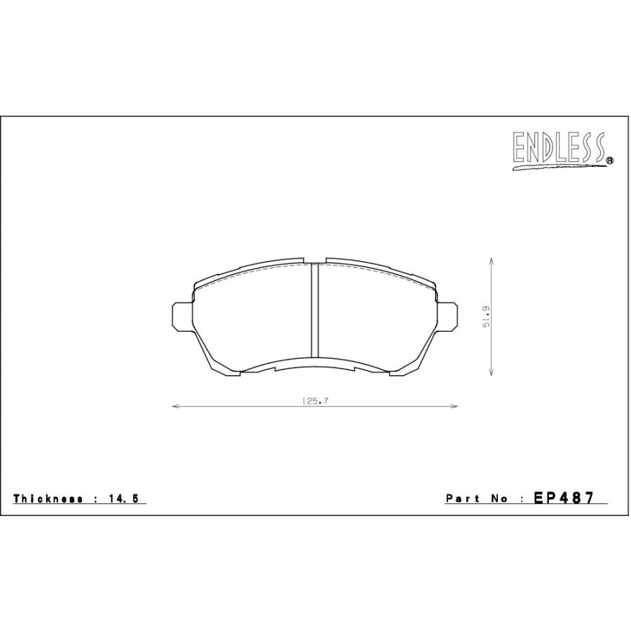 ENDLESS（エンドレス） ブレーキパッド MX72 1台分前後セット スイフト