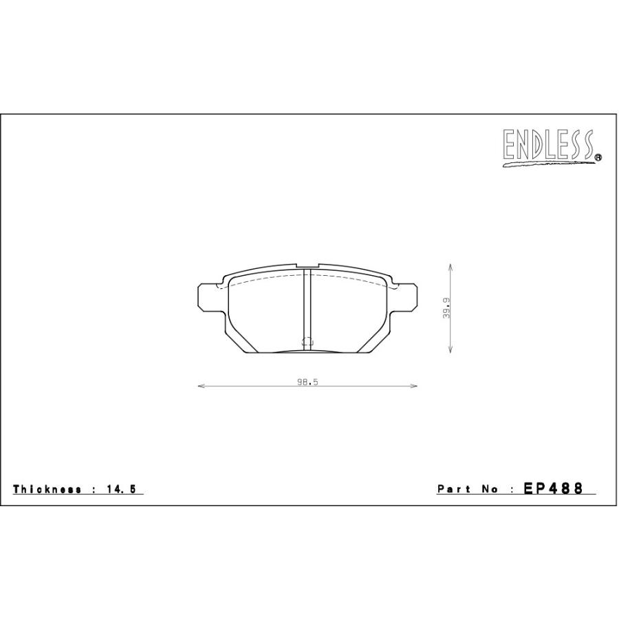 ENDLESS（エンドレス） ブレーキパッド MX72 1台分前後セット スイフト