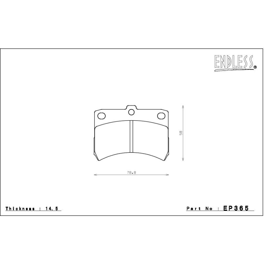 ENDLESS エンドレス ブレーキパッド SSS フロント用 ハイゼットカーゴ 