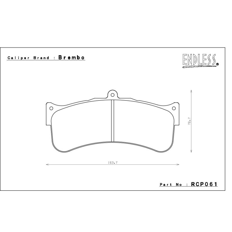 ENDLESS（エンドレス） ブレンボ製 レーシングキャリパー用 ブレーキ