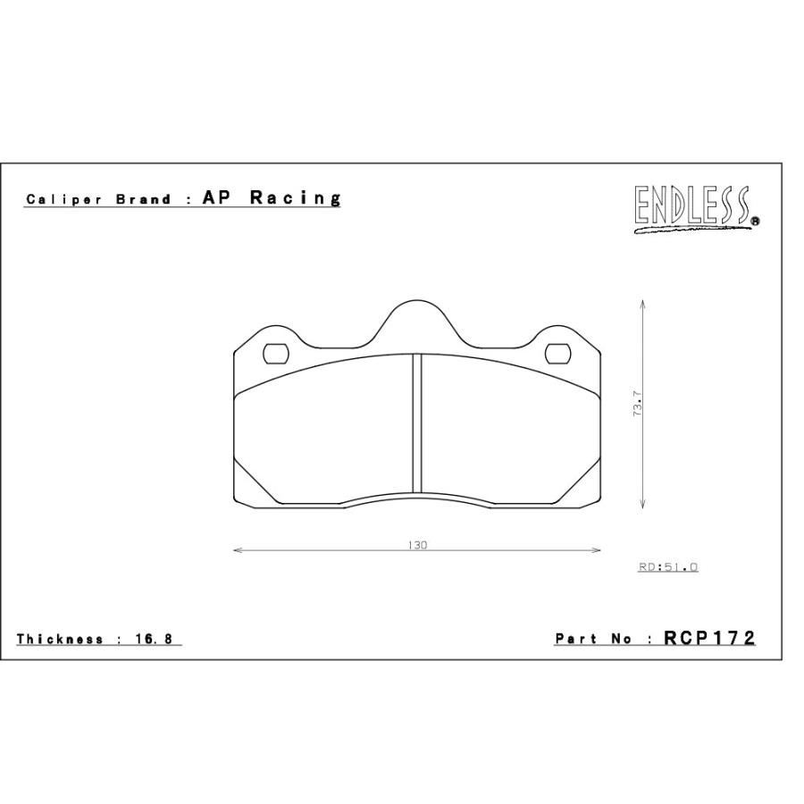 エンドレス APレーシング製 レーシングキャリパー用 ブレーキパッド SR01_1