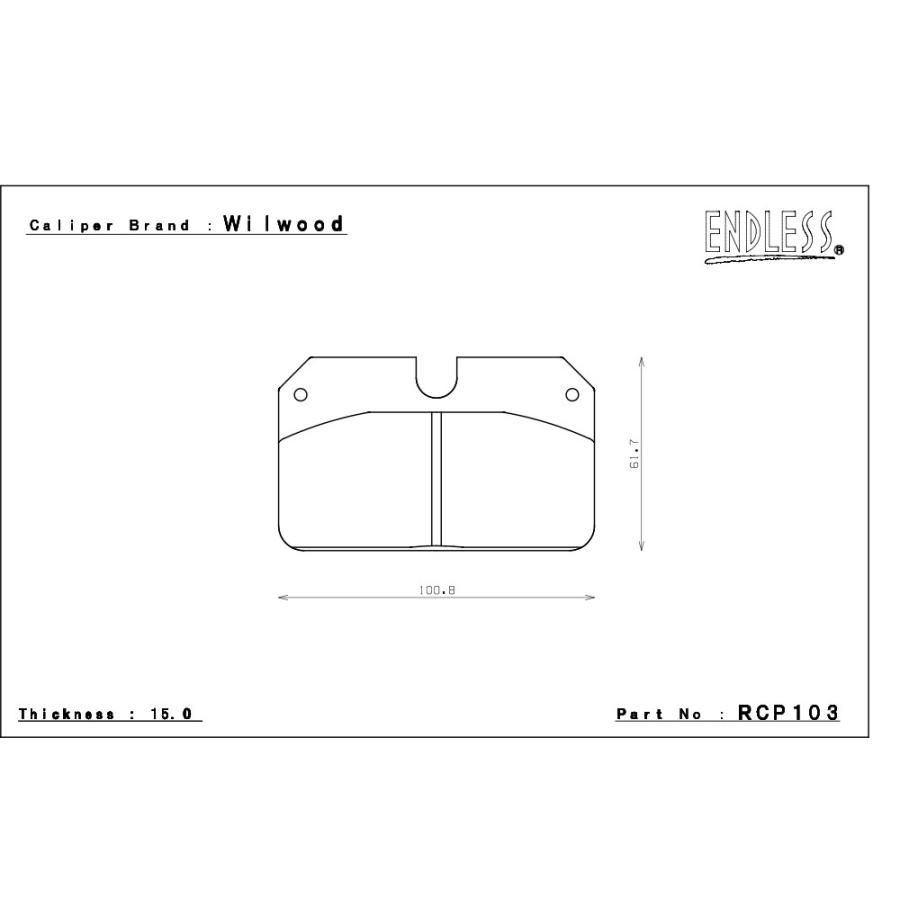 エンドレス ウィルウッド製 レーシングキャリパー用 ブレーキパッド SSS ピストン:4 : endless-pad-rcp-0108-sss ...
