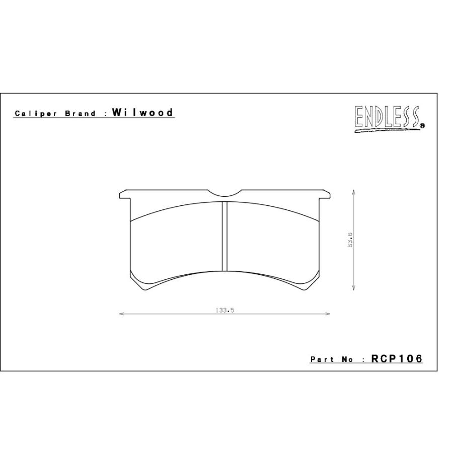 エンドレス ウィルウッド製 レーシングキャリパー用 ブレーキパッド SSS ピストン:6｜auto-craft｜02