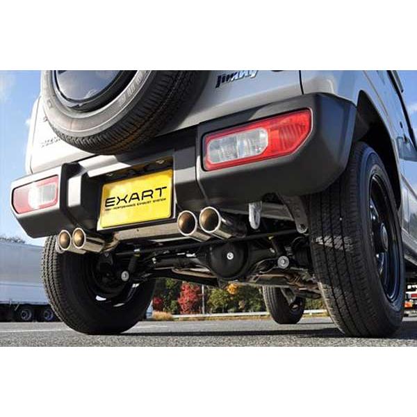 EXART ONE マフラー ステンレステール ジムニー 3BA-JB64W R06Aの画像