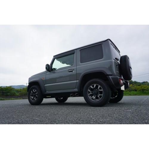 ジムニーシエラ　JB74W　EXART 　両側サイド出し車検対応マフラー送料込み EXART ONE マフラー ステンレステール 左右サイド出し ジムニーシエラ