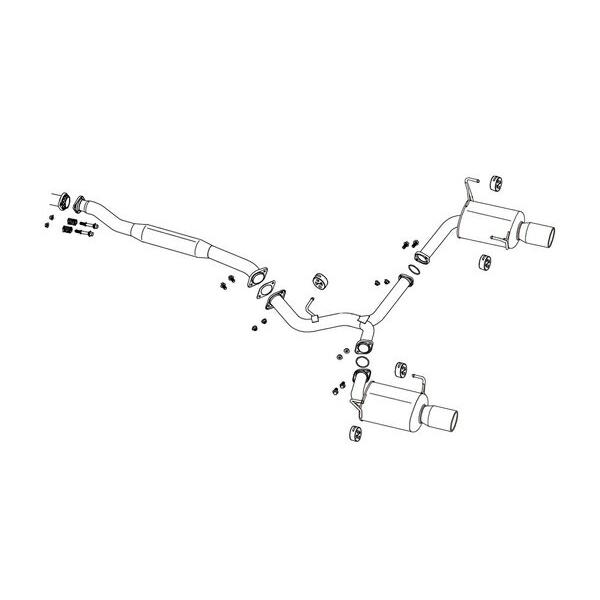 FUJITSUBO フジツボ マフラー A-R WRX STI CBA-VAB H26.8〜 EJ20 2.0 ターボ (アプライドA〜) ※個人宅発送可の画像