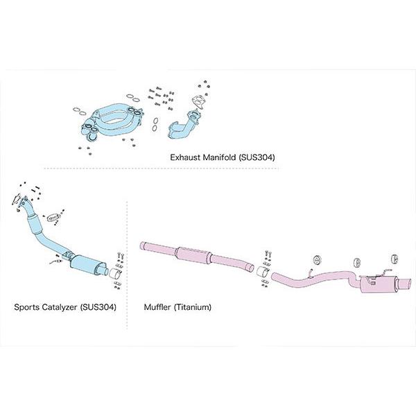 FUJITSUBO フジツボ マフラー EPU WRX STI CBA-VAB H30.7〜R1.5 EJ20 タイプRA-R ※個人宅不可｜auto-craft｜05