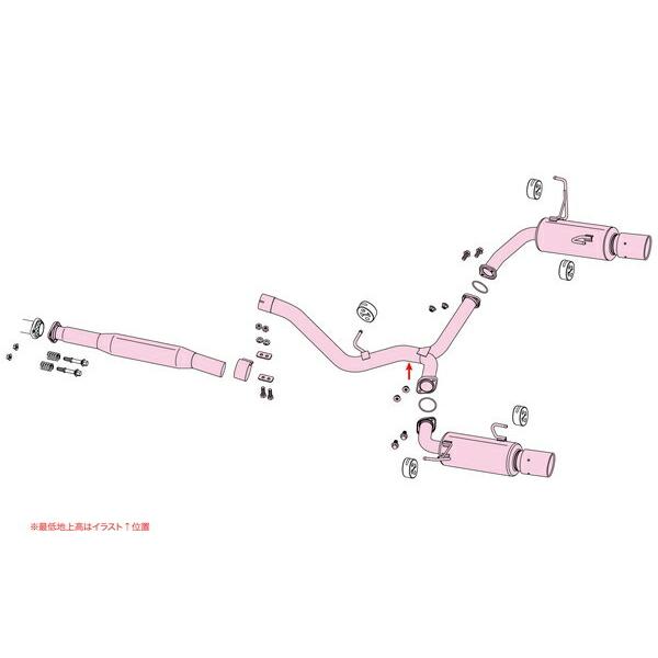 FUJITSUBO フジツボ マフラー A-RM+c レヴォーグ 4BA-VN5 R2.10〜 CB18 1.8 ターボ 4WD ※個人宅発送可の画像
