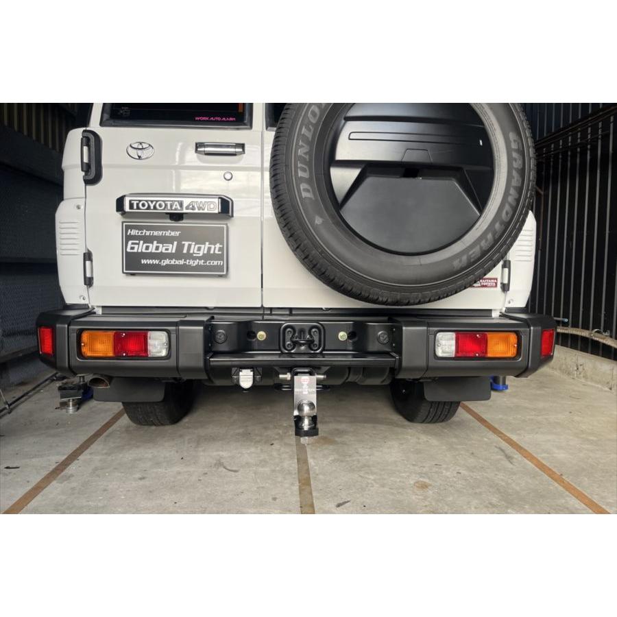 スチール製 ブラック ヒッチメンバ－ 300系ランドクルーザー(GR-SPORTS) ヒッチメンバータグマスター