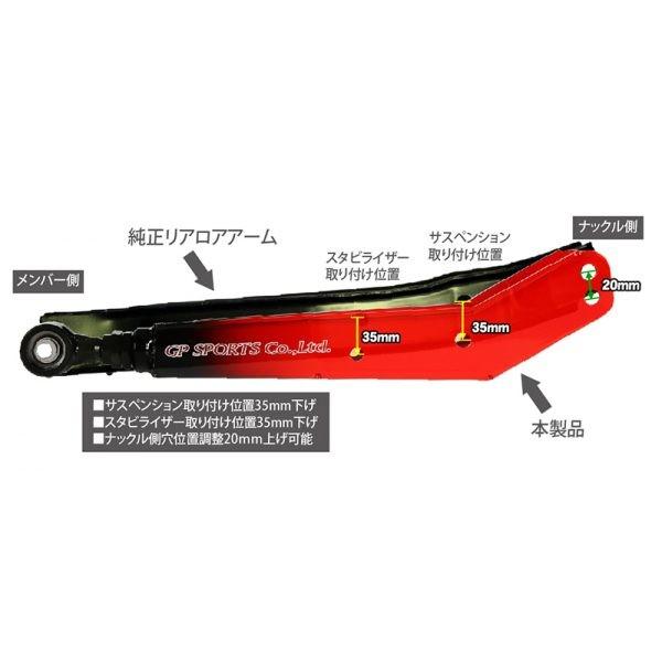 GPスポーツ リアロアアーム RLA-S01A インプレッサ GH7 GH8 : オート