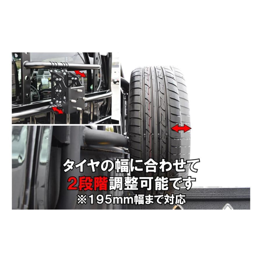 HARD CARGO（ハードカーゴ） スペアタイヤキャリア 4穴PCD100（M12×P1