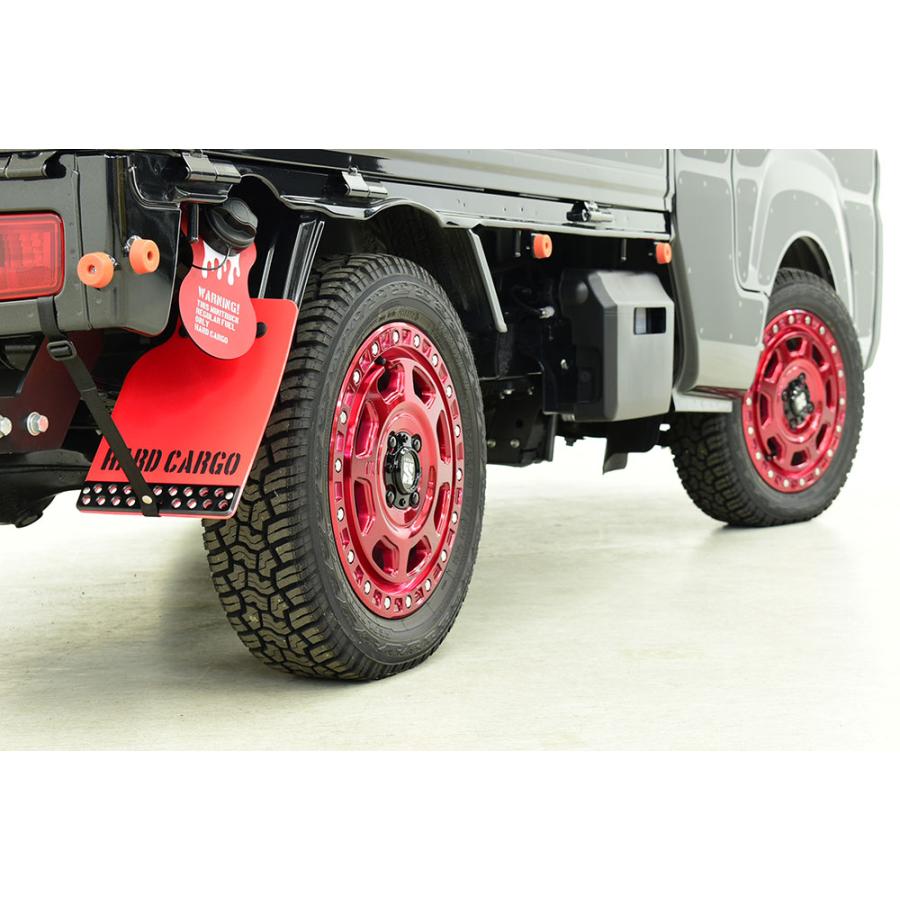 HARD CARGO（ハードカーゴ） マッドフラップ レッド×ブラック