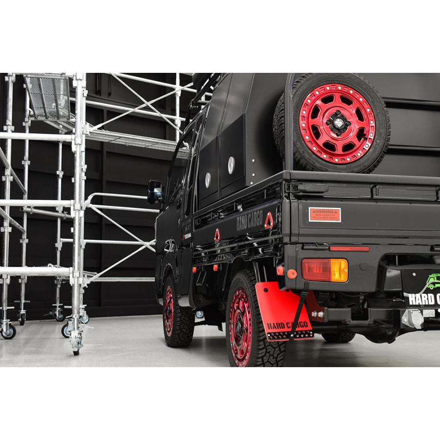 HARD CARGO（ハードカーゴ） マッドフラップ レッド×ブラック