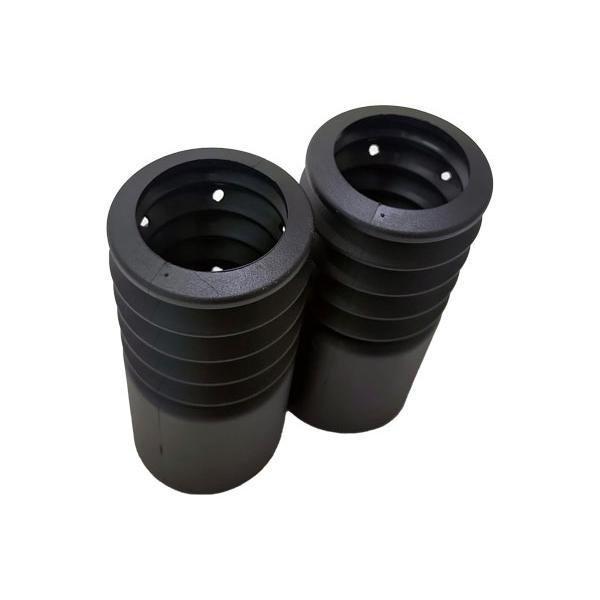 PERFECT DAMPERⅡ 一式　極上の一品　マウント、ダストブーツ付き HKS（エッチケーエス） ダストブーツセット 黒 132mm 正立用 穴径Φ42 2