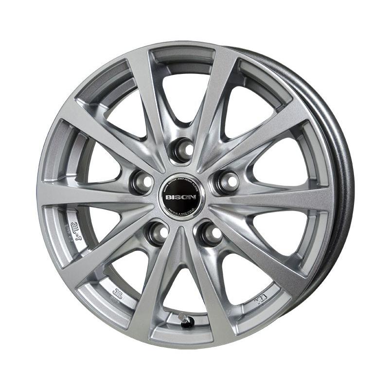 HOTSTUFF バイソン BN-02 13×5.00B 5H PCD114.3 +45 シルバー(S