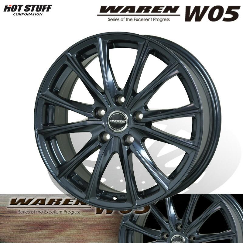 HOTSTUFF ヴァーレン W05 17×7.0J 5H PCD114.3 +38 ガンメタリック (GM