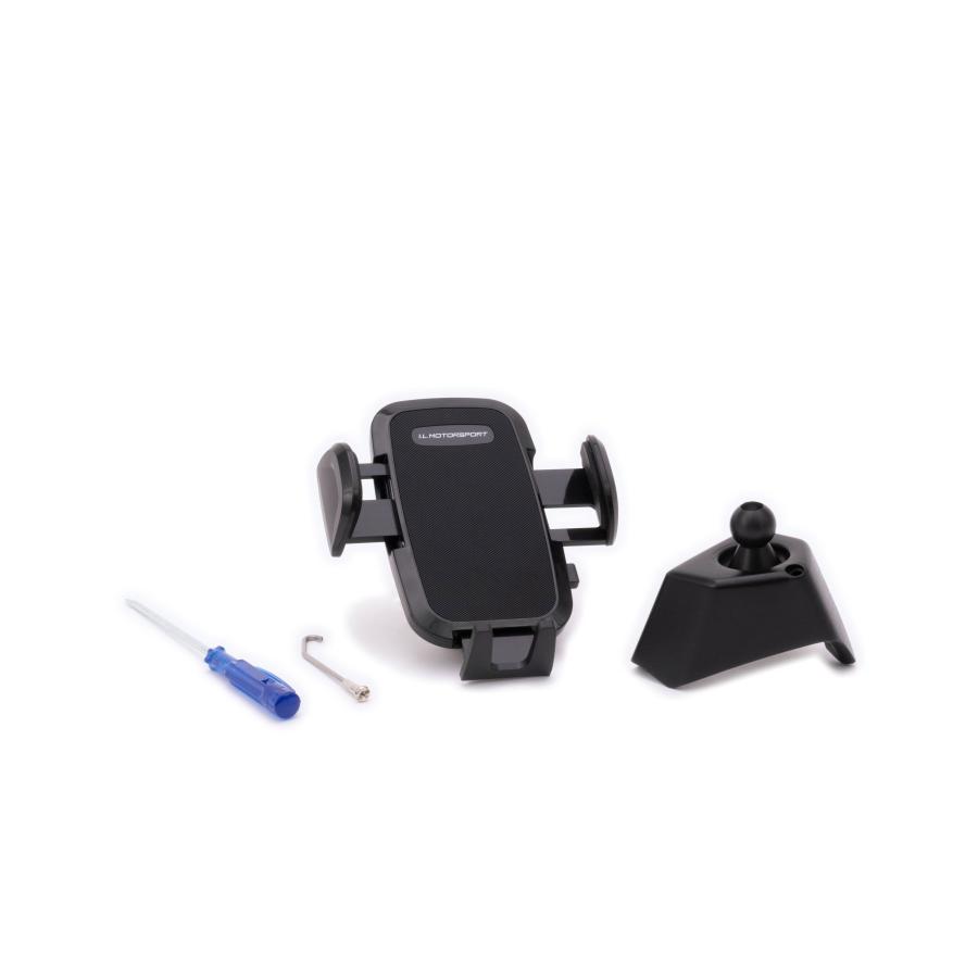 I.L.モータースポーツ スマホホルダーキット 右ハンドル用 ブラック