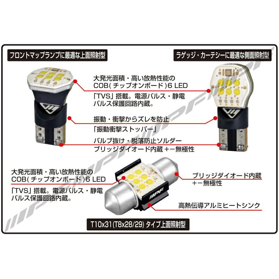 IPF COB LEDルームランプ T10/13/16 サイド照射型 6000K | IPF | 03