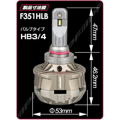 IPF IPF LEDヘッドランプバルブ Fシリーズ HB3/4 6500K オールインワン