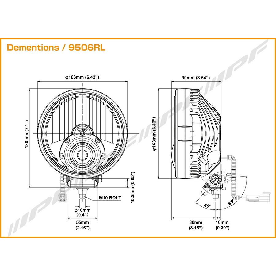 IPF オフロードランプ 950 スーパーラリーLED 競技専用 : オート