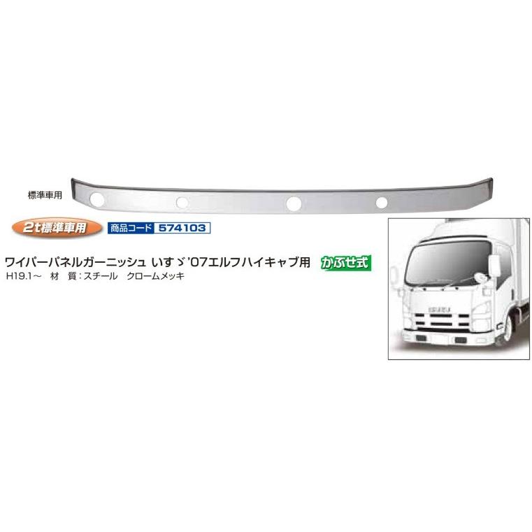 ジェットイノウエ ワイパーパネルガーニッシュ いすゞ 