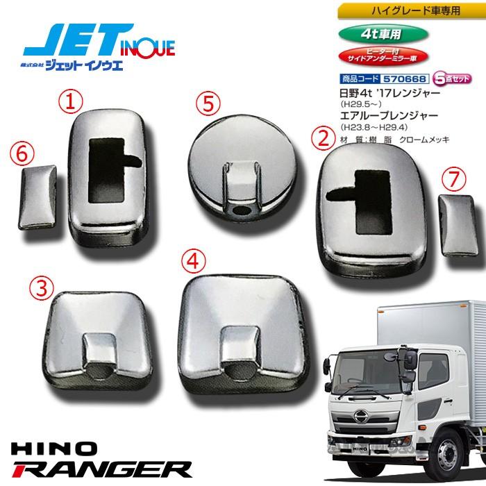 JETINOUE ジェットイノウエ ミラーカバーセット [HINO 4t '17
