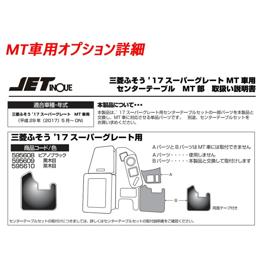 JETINOUE ジェットイノウエ センターテーブル ピアノブラック [FUSO ’17スーパーグレート H29.5~] 