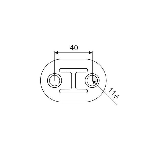 たさ JURAN マフラーリング Bタイプ ブラック 2ヶ入り (325082