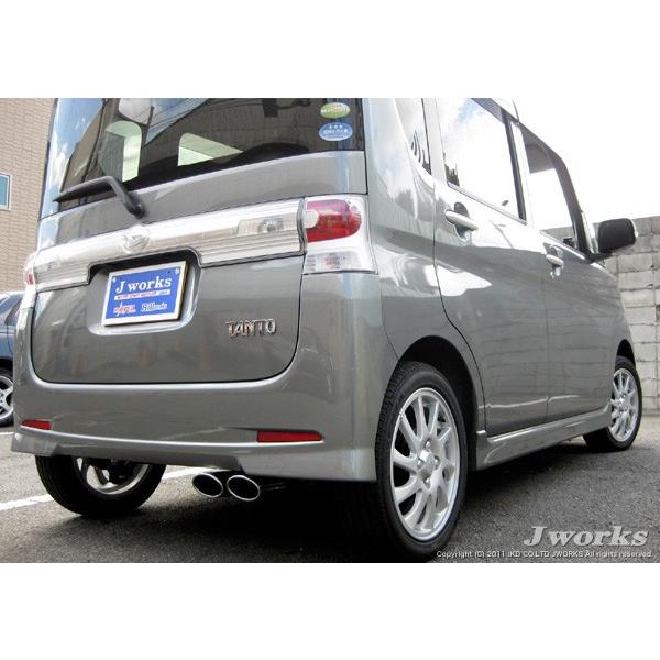 L375タントカスタム マフラー NA Jworks EllipseWマフラー 【タント カスタムターボ [L375] H19.12〜H22