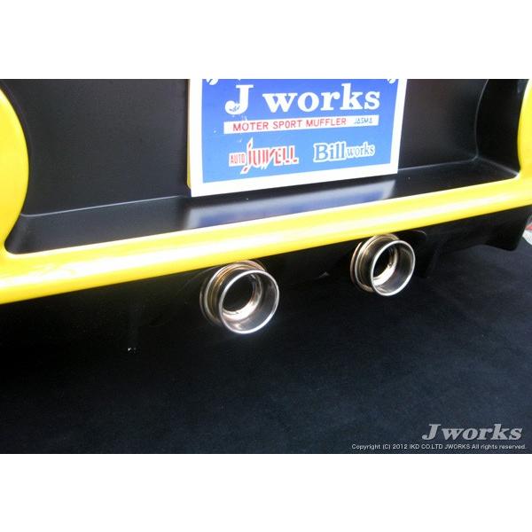 Jworks N1Streetマフラー 【コペン (フロント50φ) [L880K] H14.06〜H22