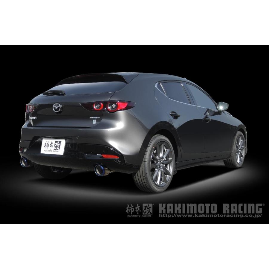 柿本改 マフラー Class KR チタンフェイス MAZDA3 ファストバック 3DA