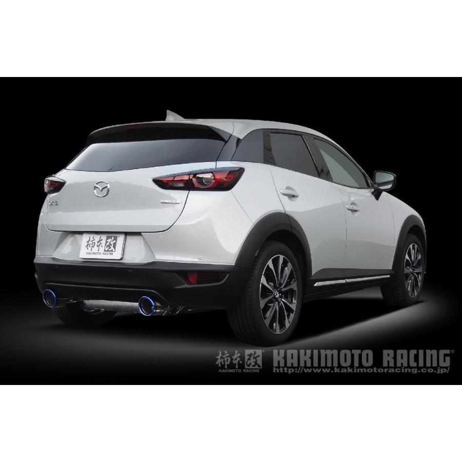 柿本改 マフラー Class KR チタンフェイステール CX-3 6BA-DKEFW 2.0
